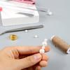 Beading Needle Kits for Jewellery Making Big Eye Beading Needle Needle Threaders Metal Thimble and Storage Tube/Bag