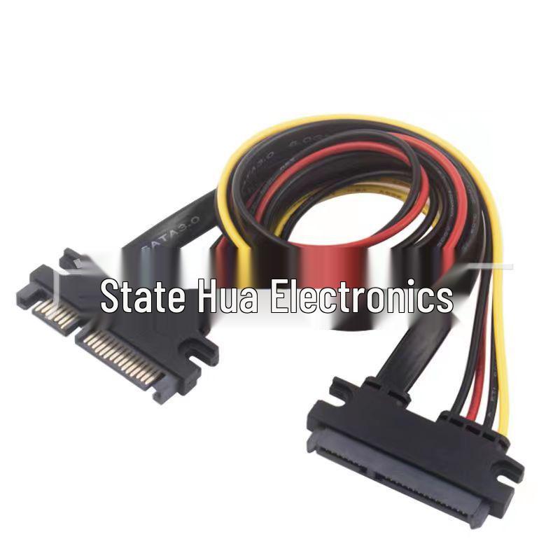 SATA 7+15P Stecker auf Buchse Verlängerungskabel mit Verriegelung für SATA3.0 Festplatte