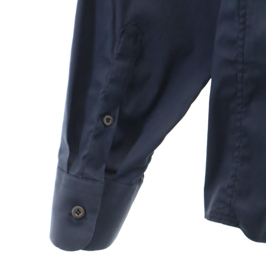 PRADA made in Italy Long sleeve shirt 40 Navy stretch Men's Used
