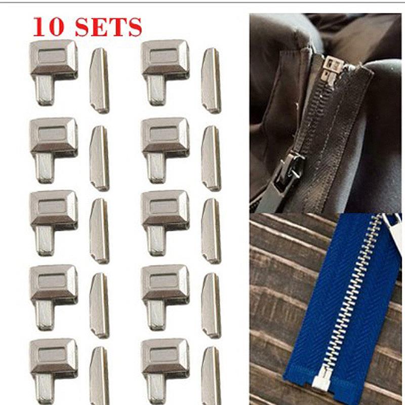 3# 5# 8# 10# Zipper Head Zipper Repair Kit Easy Fix Zipper Slider Head Puller Closure Universal Replacement Broken Wearable