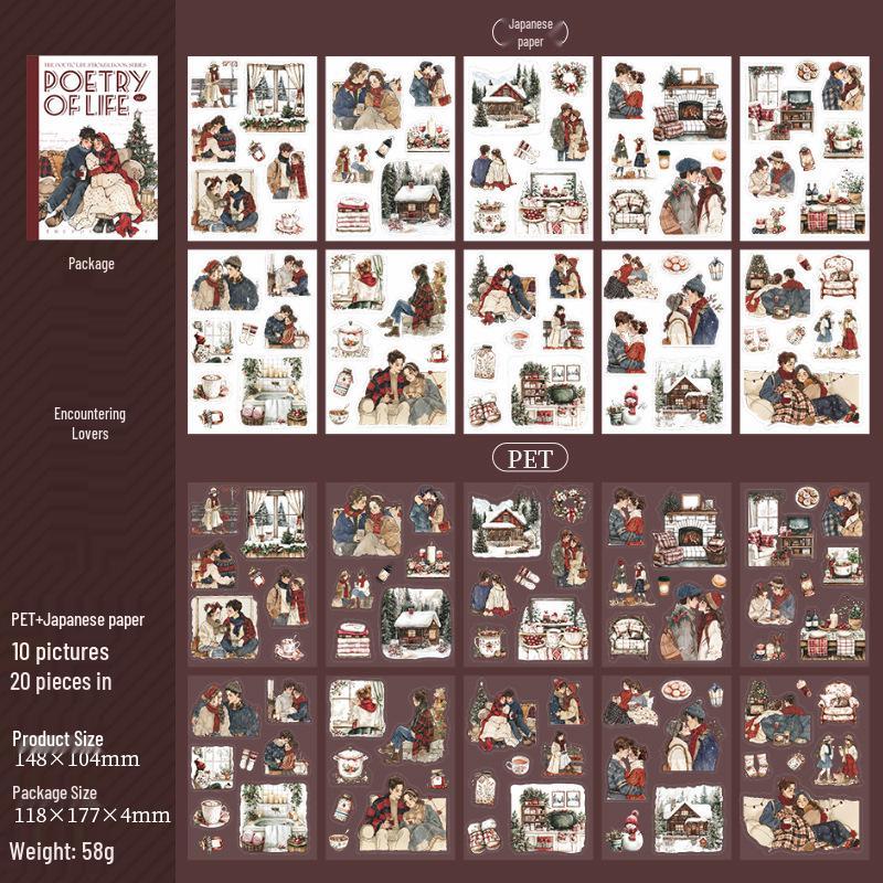 Ketchup Girl Poetic Life Sticker Book: 6 Styles, 20 Girly-Themed Sheets
