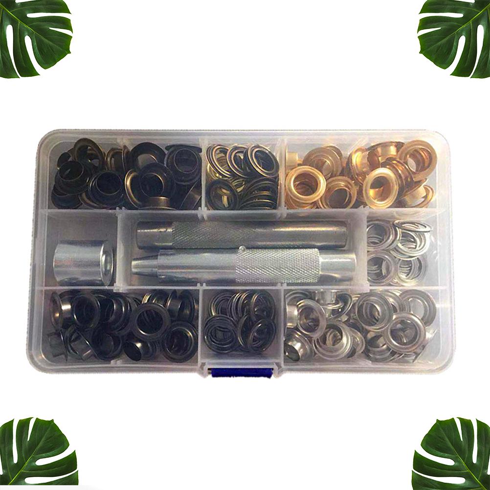 Buy 100 Sets Grommets Kit Colorful Metal Install Tool Clothing