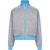 Adidas Originals Top Jackets Women's Medium Heather Gray Stand Collar Moderate LF2335