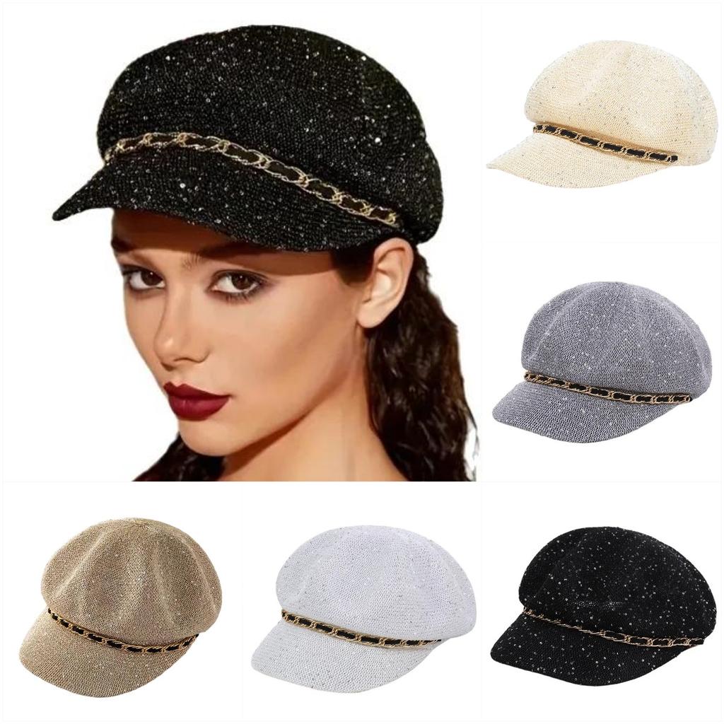 Hollow Breathable Leather Buckle Octagonal Hat Classic Woven Straw Hat Casual Versatile Literary Sunshade Painter Hat