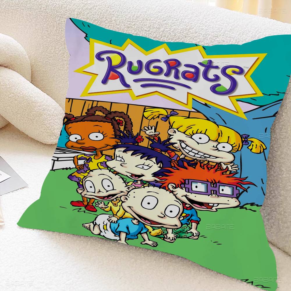 Cartoon Funny R-Rugrats Pillow Cushion Cover Pillowcase Living Room Sofa Home Decor Customized