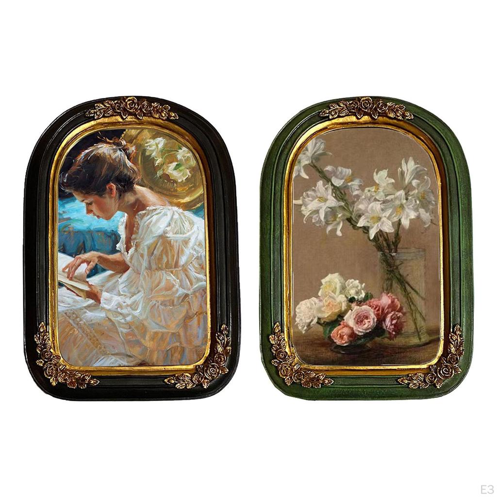 Elegant Polyresin Photo Frame Set for Wall And Table Display