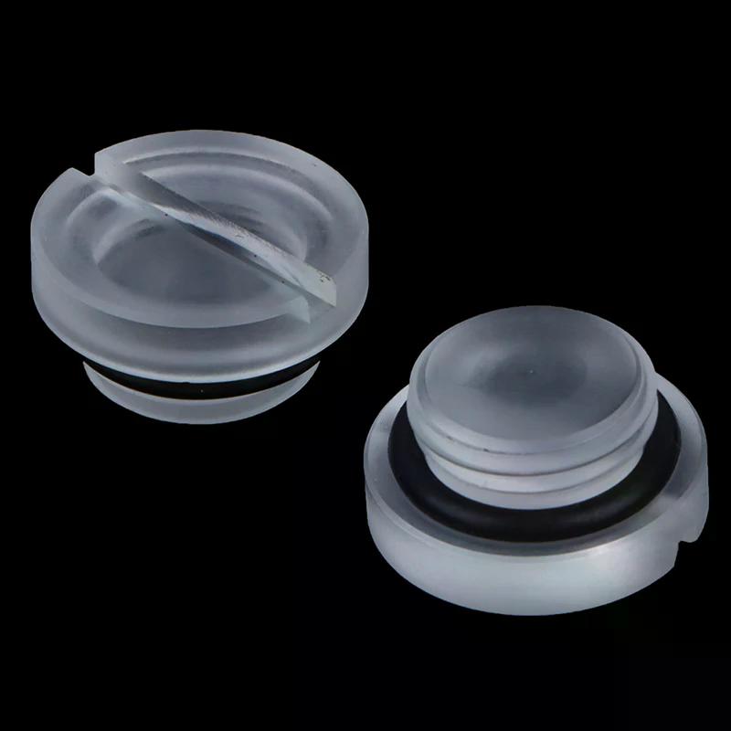 Acrylic flat plug G1/4 2 thread flat groove water tank plug Transparent water plug