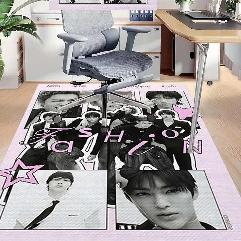 Fashion Icon Collage Carpet For Playroom Bedroom Living Room Sofa Home Decorkids Game Area Rug Nonslip Floor Mat