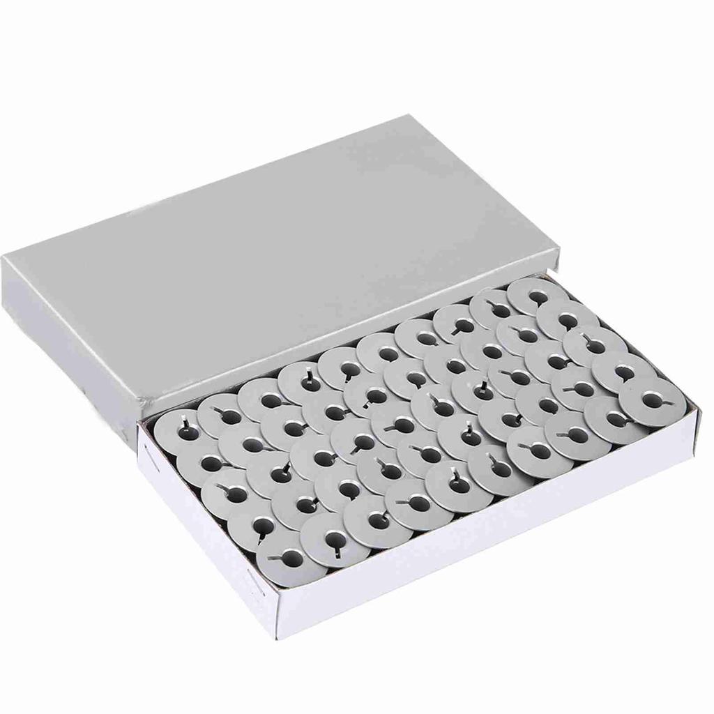 100pcs 55623A Aluminum Bobbins Slotted for Industrial Sewing Machine Parts
