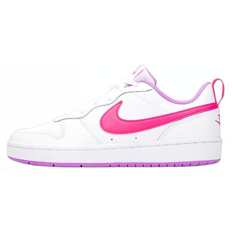 

Nike Low 2 Slip-Resistant Cushioning Wear-Resistant Low-Top Kids Skateboarding Shoes White Pink Purple Teenagers Sneakers BQ5448-111 38.5