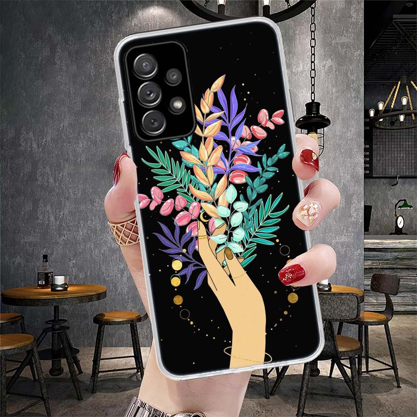 Moon Mystery Totem Witche Soft Phone Case For Samsung Galaxy A13 A14 A15 A16 A17 A53 A54 A55 A56 A57 A33 A34 A35 A36 A37 A23 A24