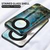 For Honor X9a 5G Phone Case Marble Pattern Anti-Scratch Tempered Glass+PC +TPU Cover