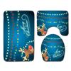 Christmas Bathroom Floor Mat Toilet Three-Piece Set
