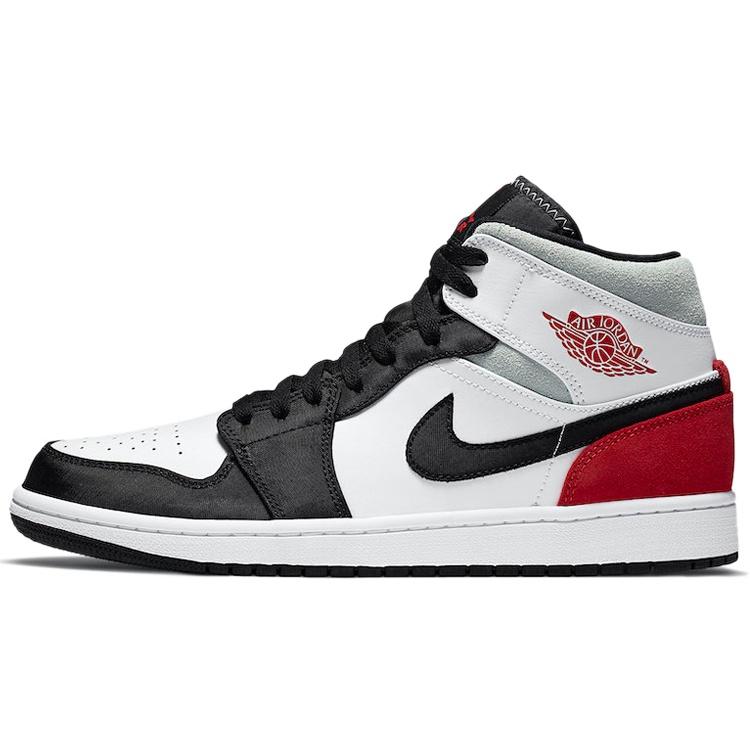 Air Jordan 1 Mid SE  Red Black Toe  Men s 852542-100 EU 47.5
