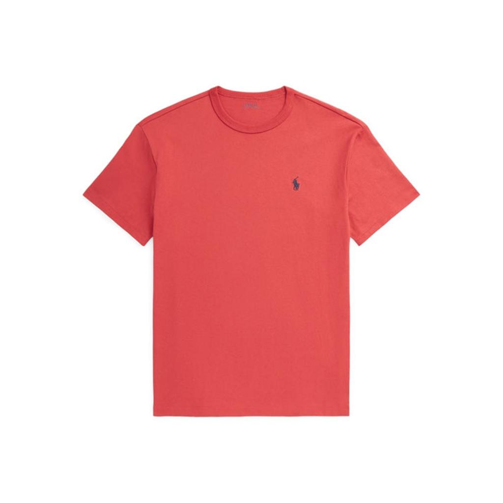 Polo Ralph Lauren FW23 Solid Color Straight Cut Casual Short Sleeve T-Shirt Men Tops Red MNPOTSH1N821835-620