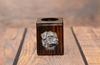 Rottweiler, Rott, Rottie II - wooden candle holder with a dog, a unique souvenir after losing a dog, a handicraft from the Art-Dog brand