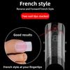 Transparent Toe Nail Molds Double-head Manicure Tools New Manicure Nail Mold  For Builder Gel
