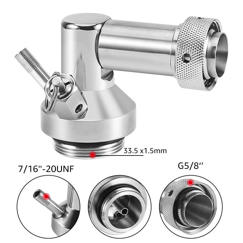 3.6L /5L Mini Keg Growler Kit, 0-60 PSI Co2 Regulator & Flow Control Beer Tap Dispenser,Carbonation Fresh Beer In This Summer