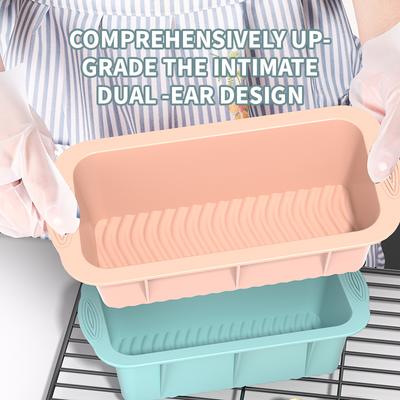 Rectangular Silicone Bread Pan Mold Loaf Toast Bread Pans Long Square Baking Mold for Dishes