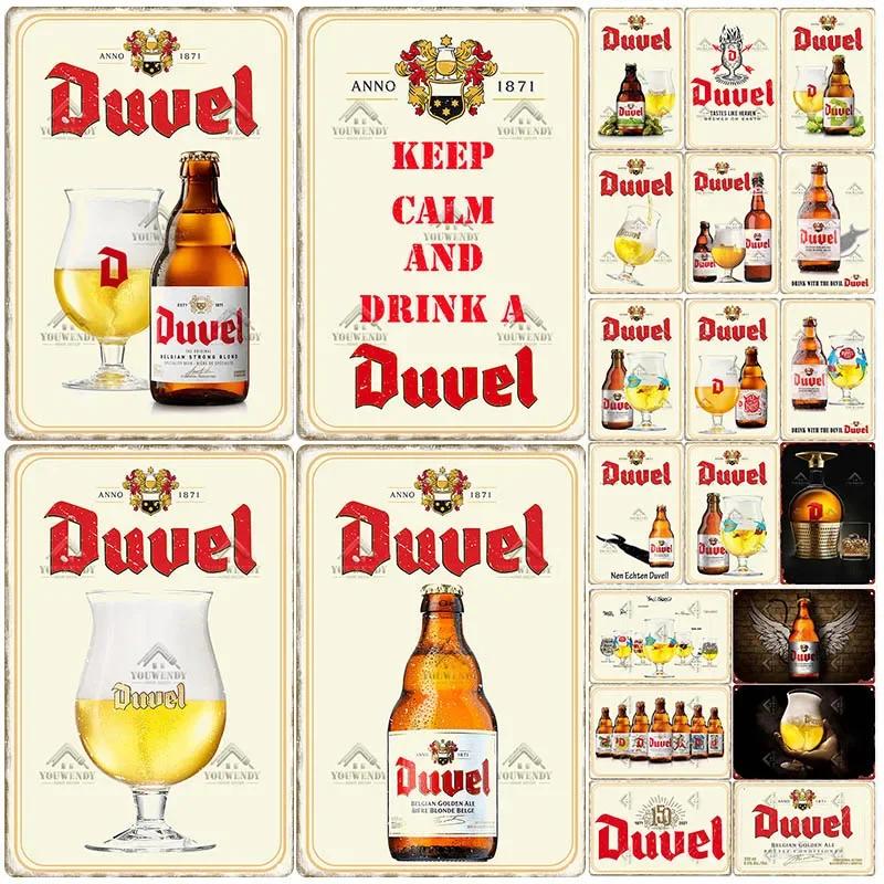 Metal Tin Sign Poster for Pub Bar Man Cave Club Wall Decoration Vintage Belgium Beer Brand Decorative Plaque Xcm