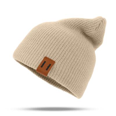 Winter Men Women Kids Fleece Lined Knitted Hats, Soft Thermal Stocking Caps For Cold Weather Outdoor