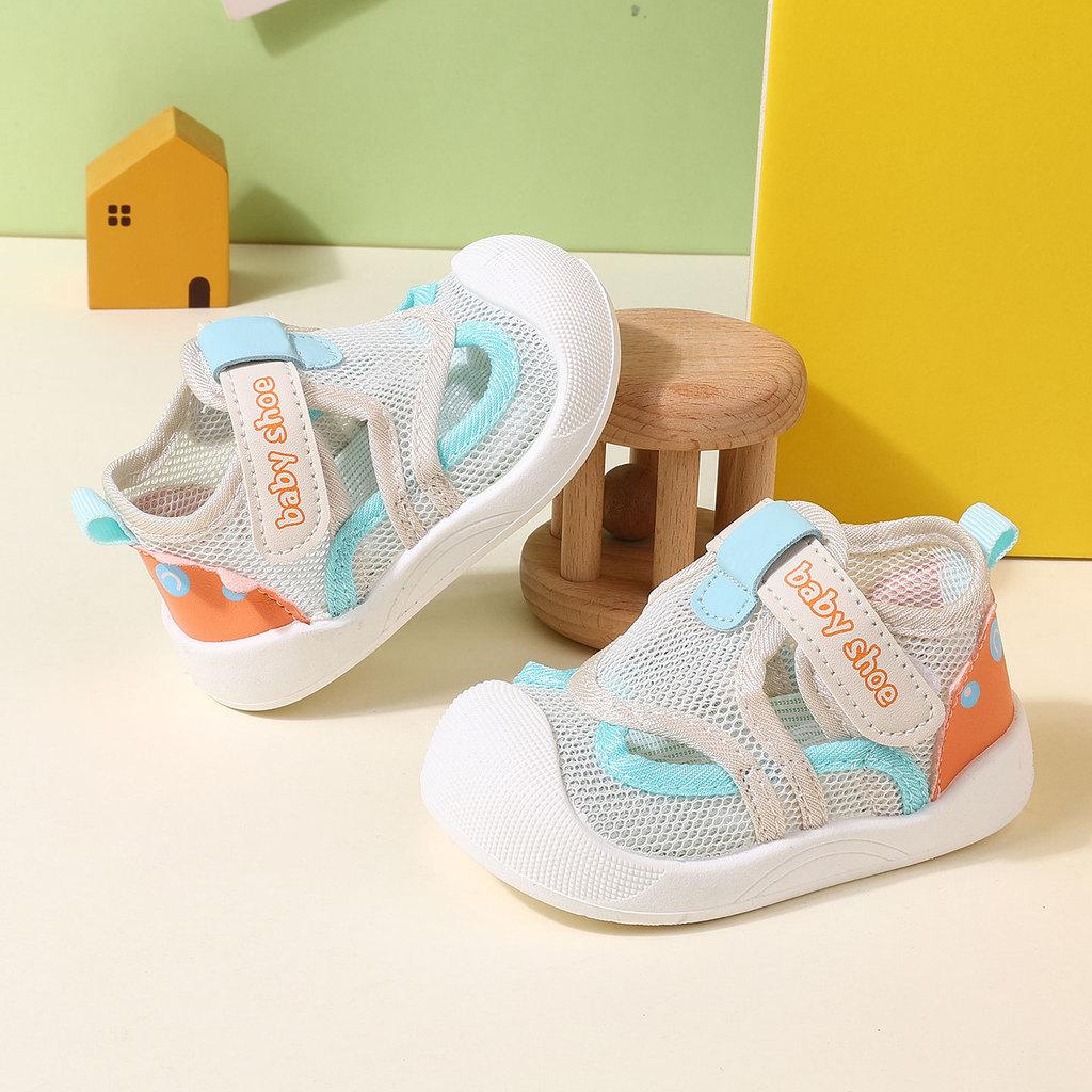 Baby Boys Girls Summer Breathable Mesh Sandals With Anti Slip Sole For Toddler Walkers