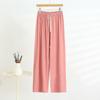 Women's Wide-legged Trousers Summer Versatile Thin Section Loose Dragging High Waisted Outside Wearing Casual Trousers