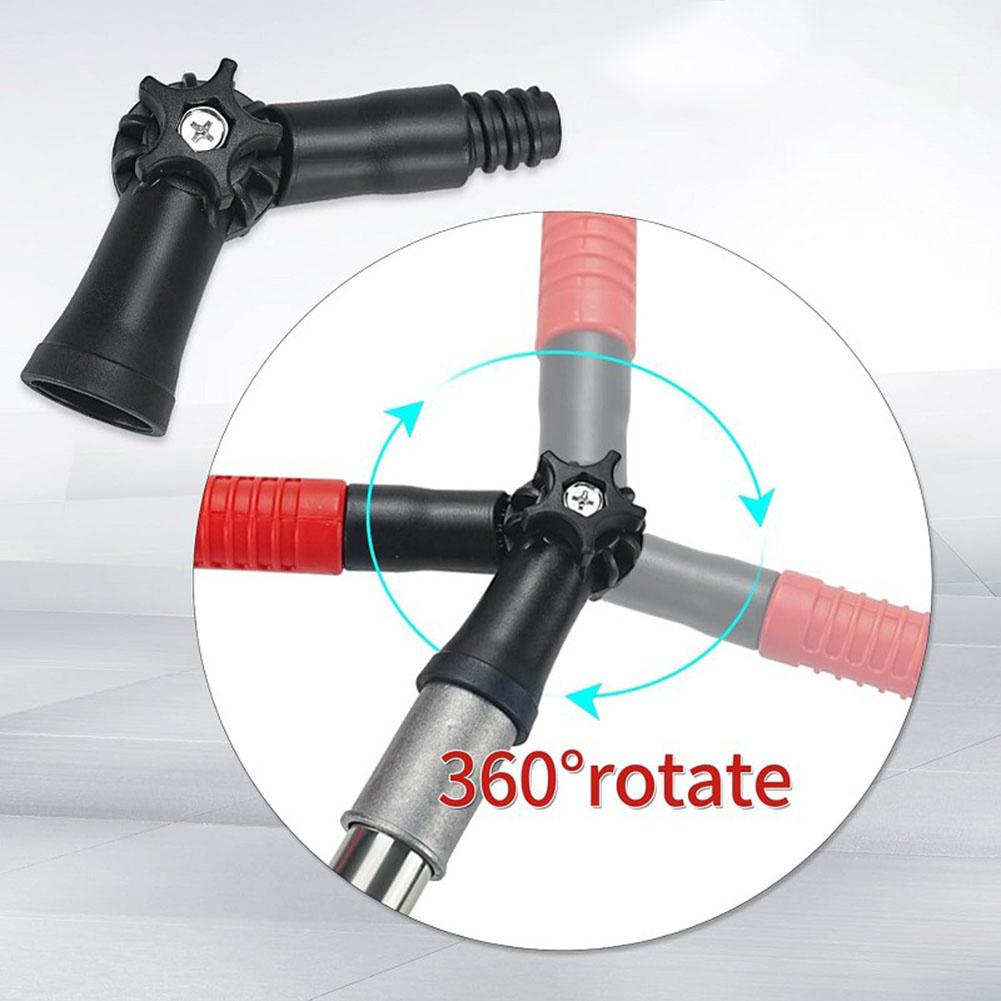 1 sada 5,57 stop teleskopických tyčí se 2 nastavitelnými adaptéry 170 cm Všestranné tyče na čištění okapů Prodloužené pro čištění střechy a podlahy