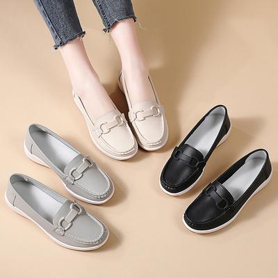 Scarpe da Donna Primavera e Autunno, Scarpe Casual per Mezza Età e Antiscivolo con Suola Spessa, Mocassini da Donna, Scarpe alla Moda Versatili