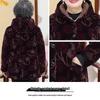 Grandma's Hooded Winter Coat: Thickened Cotton-Padded Jacket for Middle-Aged and Elderly Women