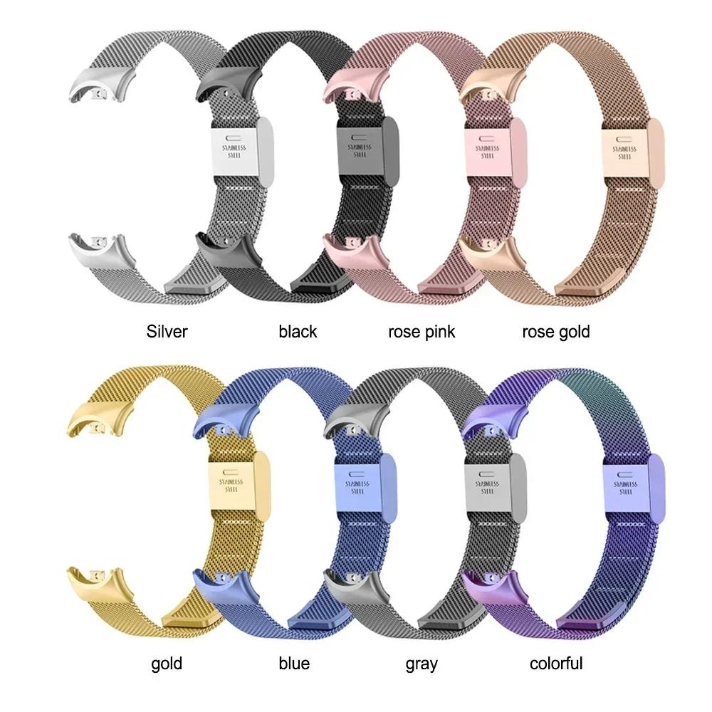 Stainless Steel Strap for Xiaomi Mi 9 8 Band Metal Milanese Bracelet on Mi Band 8 Wristband for Mi Band 9 8 Strap Accessories
