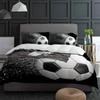 Soccer Balls Football Design Bedding Set 3pcs Duvet Cover Pillowcase Kids Adult Quilt Cover Double Bed Set Home Textile