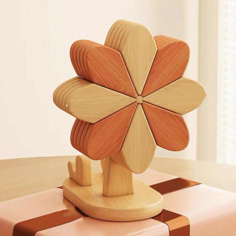 Decorative Wood Trivets Thicken Pot Holders Eco-Friendly Pot Holder Dining Table