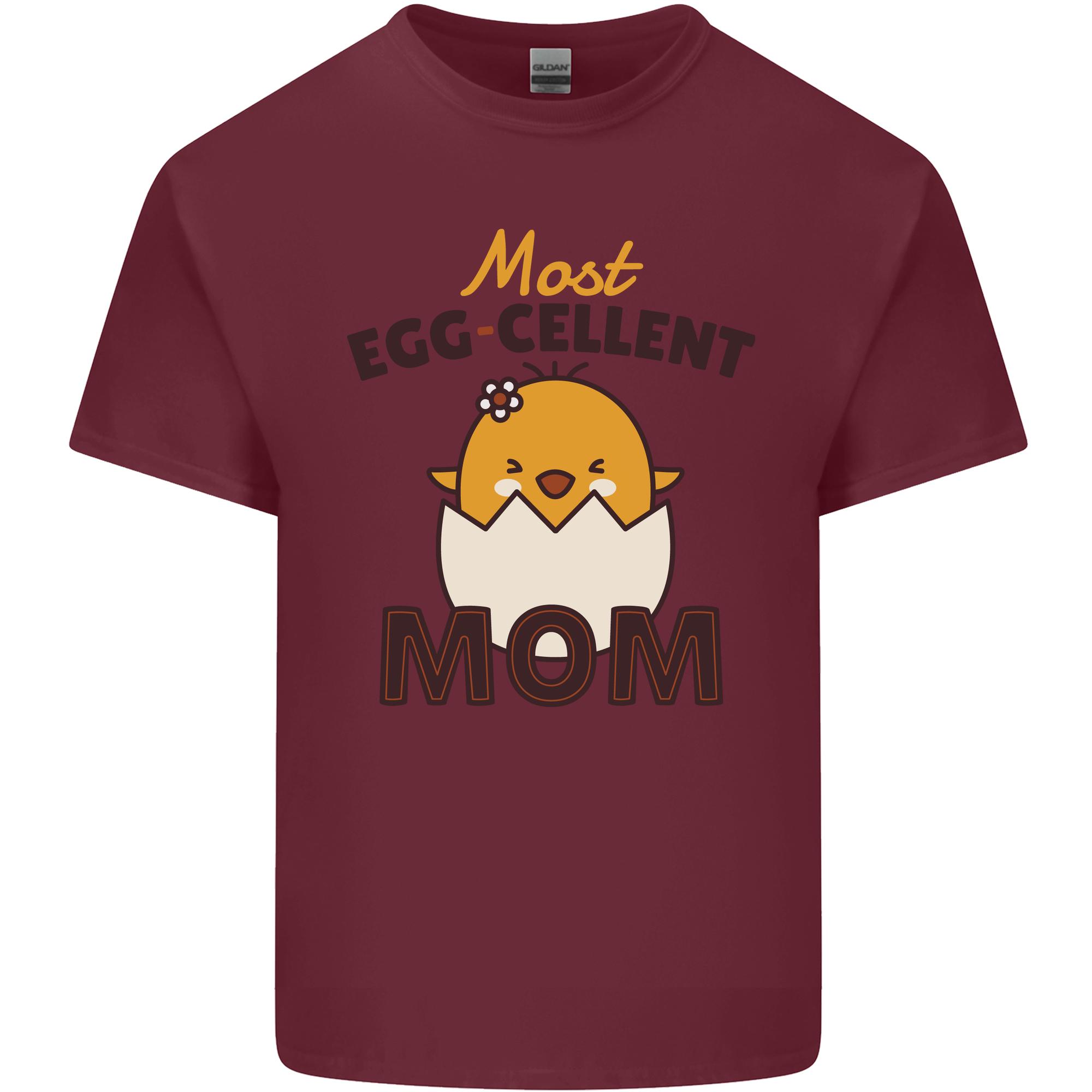 Mothers Day Easter Most Eggcellent Mom Unisexs Light Cotton TShirt S