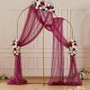 Wedding Arch Draping Fabric Sheer Drapes for Backdrop Curtains Sheer Birthday Party Wedding Ceremony Reception Arch Drapes