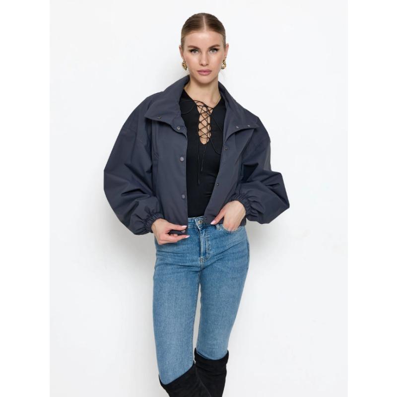 Women S Loose Short Jacket Coat For Spring Autumn