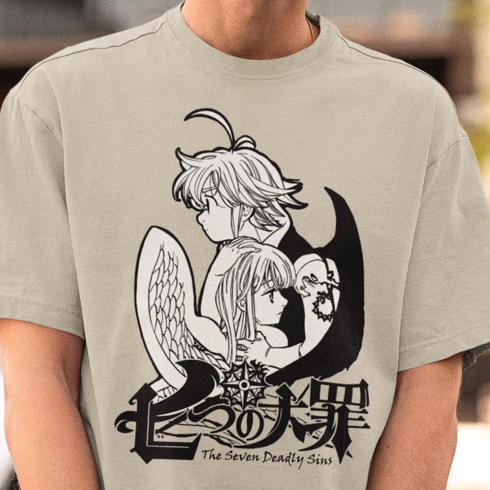 Meliodas & Elizabeth Seven Deadly Sins T-Shirt - Nanatsu No Taizai Shirt,Meliodas Tee S