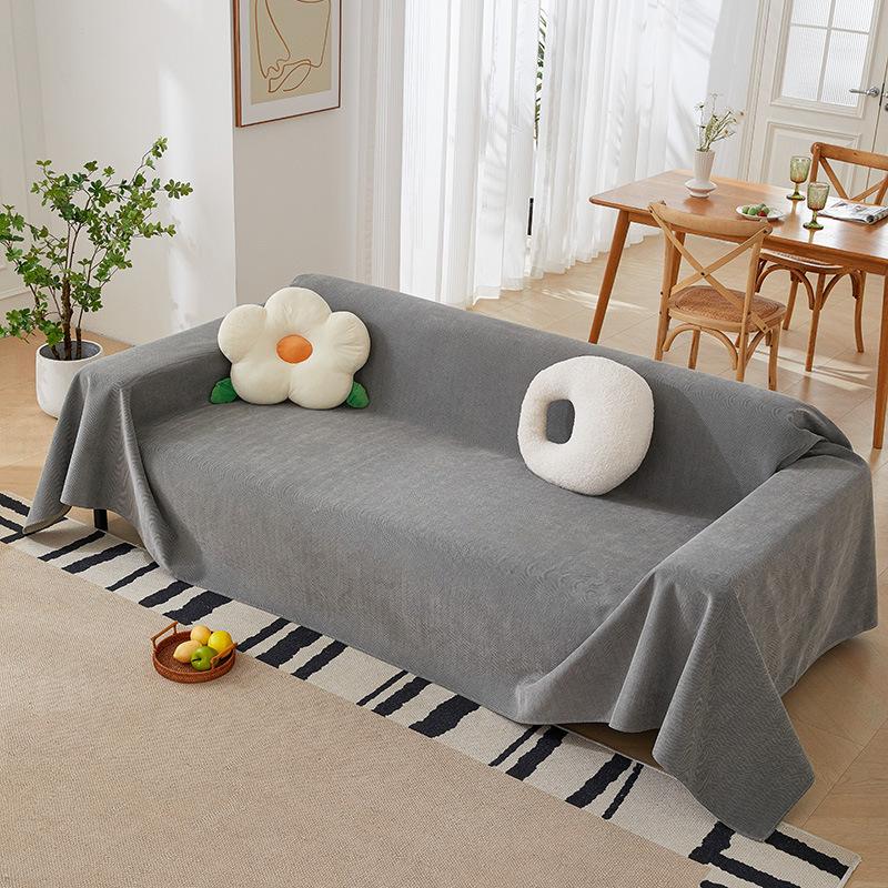 Herringbone Chenille Sofa Cover Towel Full Covered Sofa Cover Non-Slip Sofa Cover Multi-Purpose Cushion
