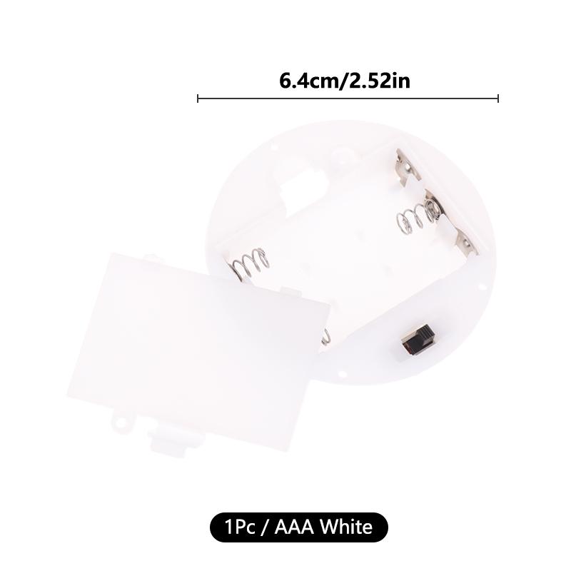1/3Pcs 3 AAA/AA 4.5V Battery Case With Switch Cover Embedded Battery Holder Battery Storage Boxes Switch Socket Container