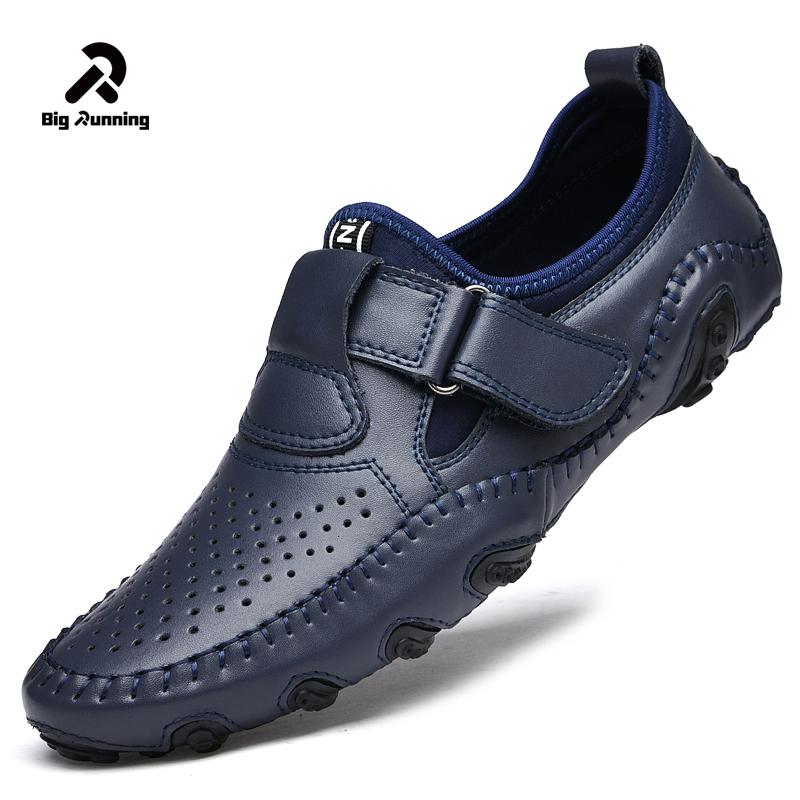 Men Genuine Leather Soft Comfy Slip-on Moccasins Handmade Fashion  Man Casual Shoes Drive Walk Luxury Leisure Loafer Shoes