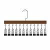 10/12 Clips Wood Hanger 360°Rotation Storage Rack Rotatable Clothes Hanging Hook  Socks Hanging