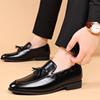 Fashion Brown Wedding Groom's Shoes Fashionable Gentleman Design Style Leisure Business Party Office Dress Shoes Hot Selling 38-48