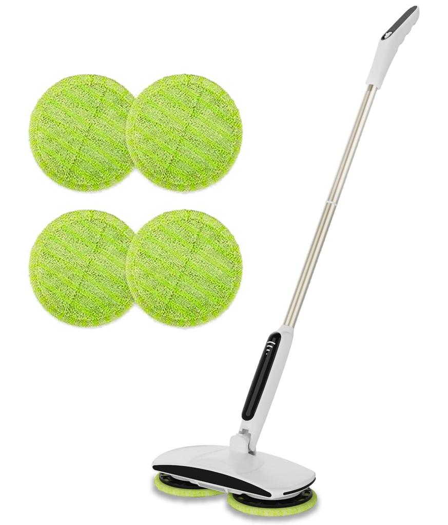 GOBOT Electric Rotating Mop Adjustable Floor Window Ceiling Cleaning 4 Mop Pads Included Mop, Cleaner, Cordless, Rechargeable, Length, Cleaning,