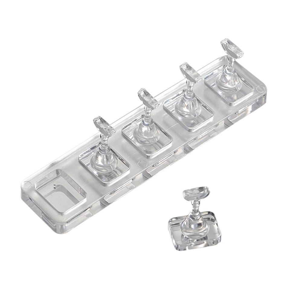 Transparent Nail Practice Base Tray Acrylic Nail Display Board  Manicurist Training