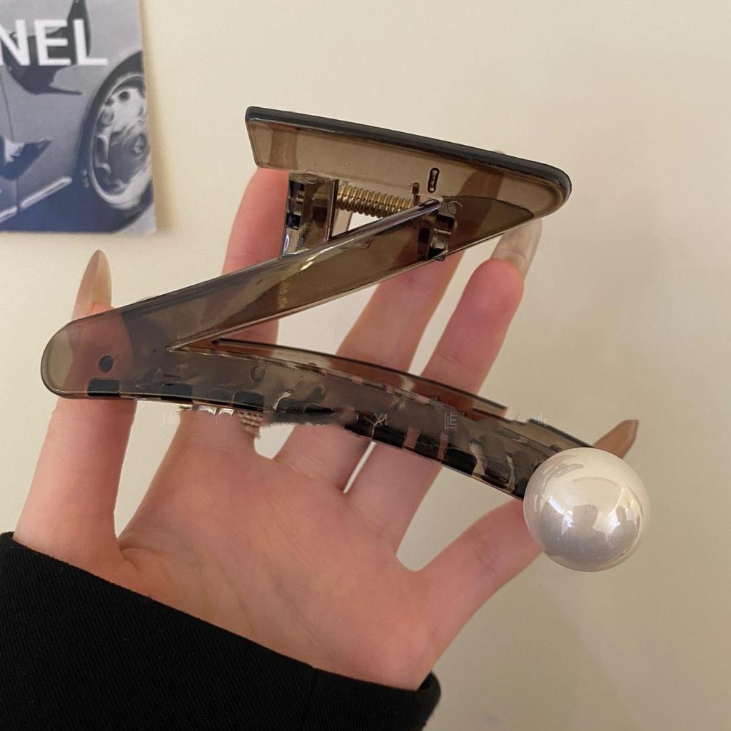 Meillard Luxus Perlen Haarspange für Damen, Große Volumen Hochsteckfrisur Haarklammer