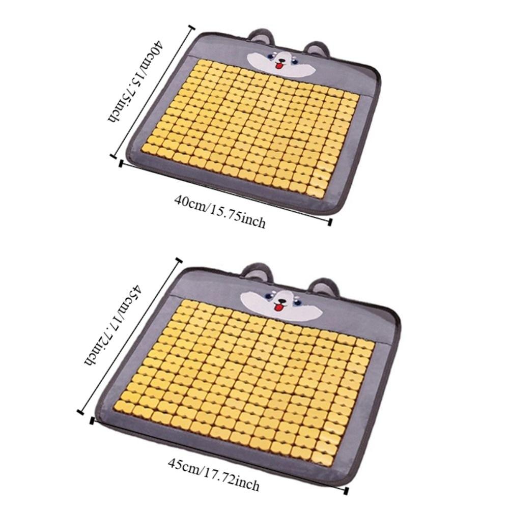 Cartoon Animal Pattern Summer Cool Seat Cushion Breathable Square Student Chair Mat Anti Slip Cooling Car Seat Mat Office