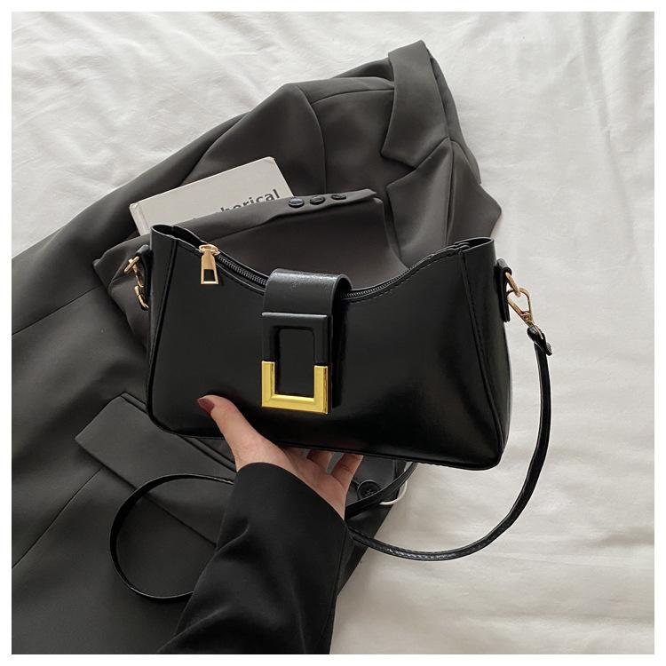 2025 Simple Retro New French Personality Trend Fashion Temperament Simple Shoulder Underarm Belt Messenger Bag