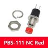 5/20/100Pcs 7Mm Push Button Switch Pbs-110/111 Momentary On-Off Micro Switch No Nc Reset Switch