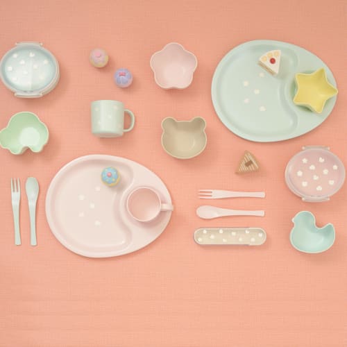 Miyamoto Sangyo Kids Palette Car Bowl LGR Non-Slip 141771