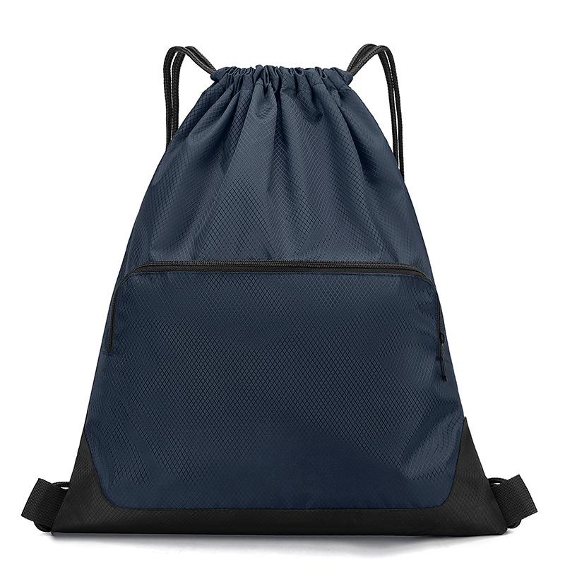 Drawstring Backpack with Drawstring and Drawstring Pockets, Large Capacity Waterproof Sports and Fitness Bag for Men and Women, Travel Backpack